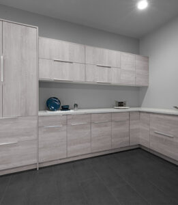 gray kitchen cabinets 