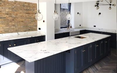 Custom Kitchen Countertops As for Calacatta Nile Quartz